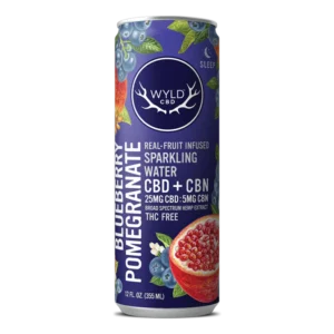 Blueberry Pomegranate CBD:CBN Sparkling Water | Wyld Edibles