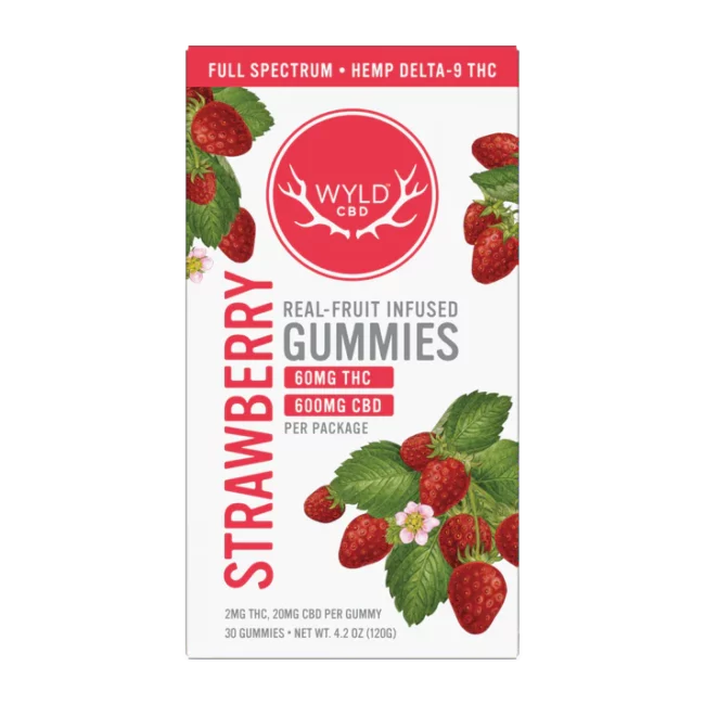 low dose strawberry cbd:thc | wyld edibles Low-Dose Strawberry CBD:THC | Wyld Edibles
