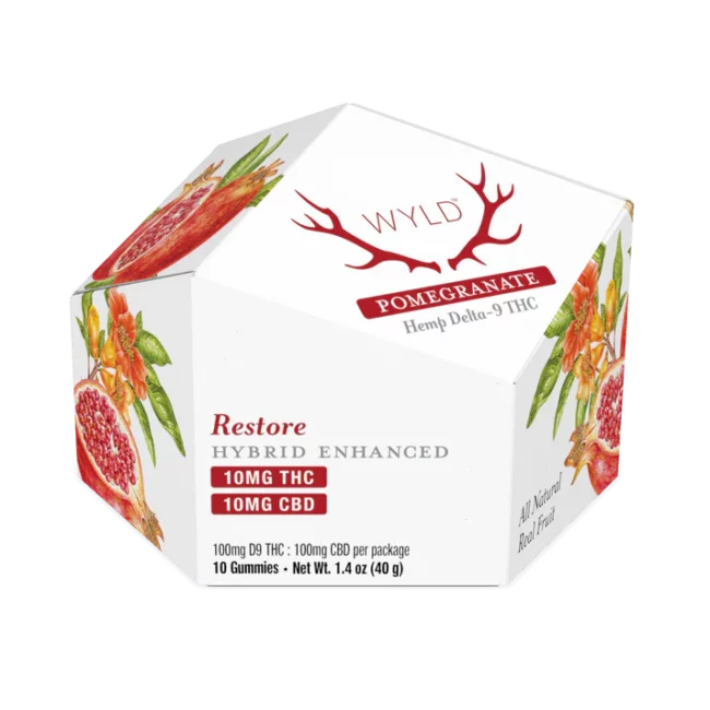 pomegranate 1:1 thc:cbd | wyld edibles Pomegranate 1:1 THC:CBD | Wyld Edibles