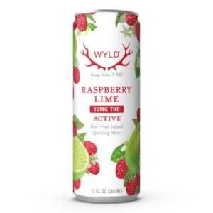 Raspberry Lime THC Sparkling Water | Wyld Edibles