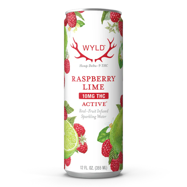 raspberry lime thc sparkling water | wyld edibles Raspberry Lime THC Sparkling Water | Wyld Edibles