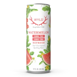Watermelon THC:CBG Sparkling Water | Wyld Edibles