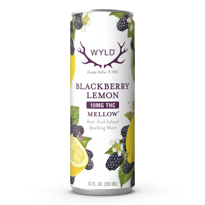 wyld thc blackberry lemon sparkling water | wyld edibles Wyld THC Blackberry Lemon Sparkling Water | Wyld Edibles