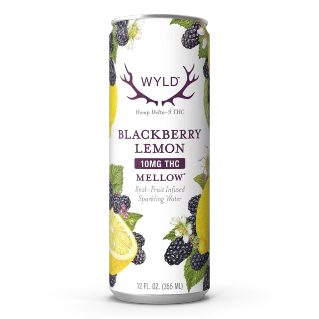 wyld thc blackberry lemon sparkling water | wyld edibles Wyld THC Blackberry Lemon Sparkling Water | Wyld Edibles